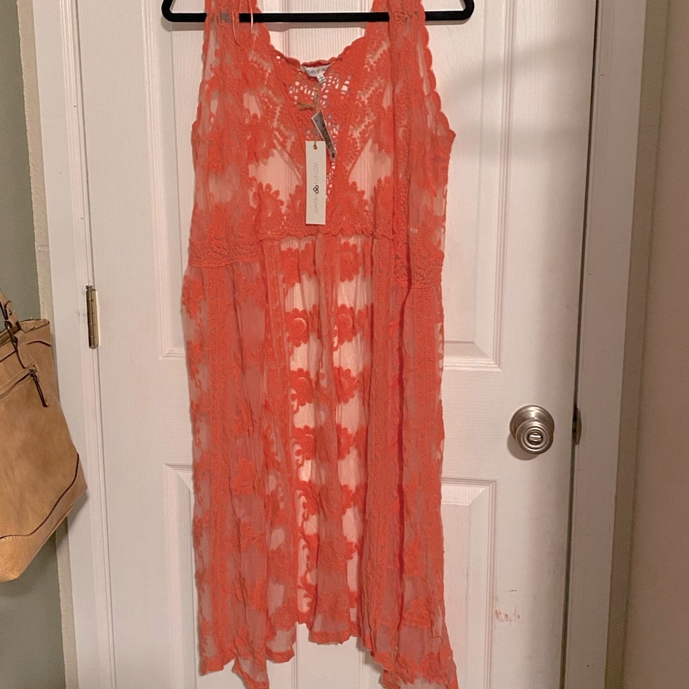 Woven Heart size L Orange
